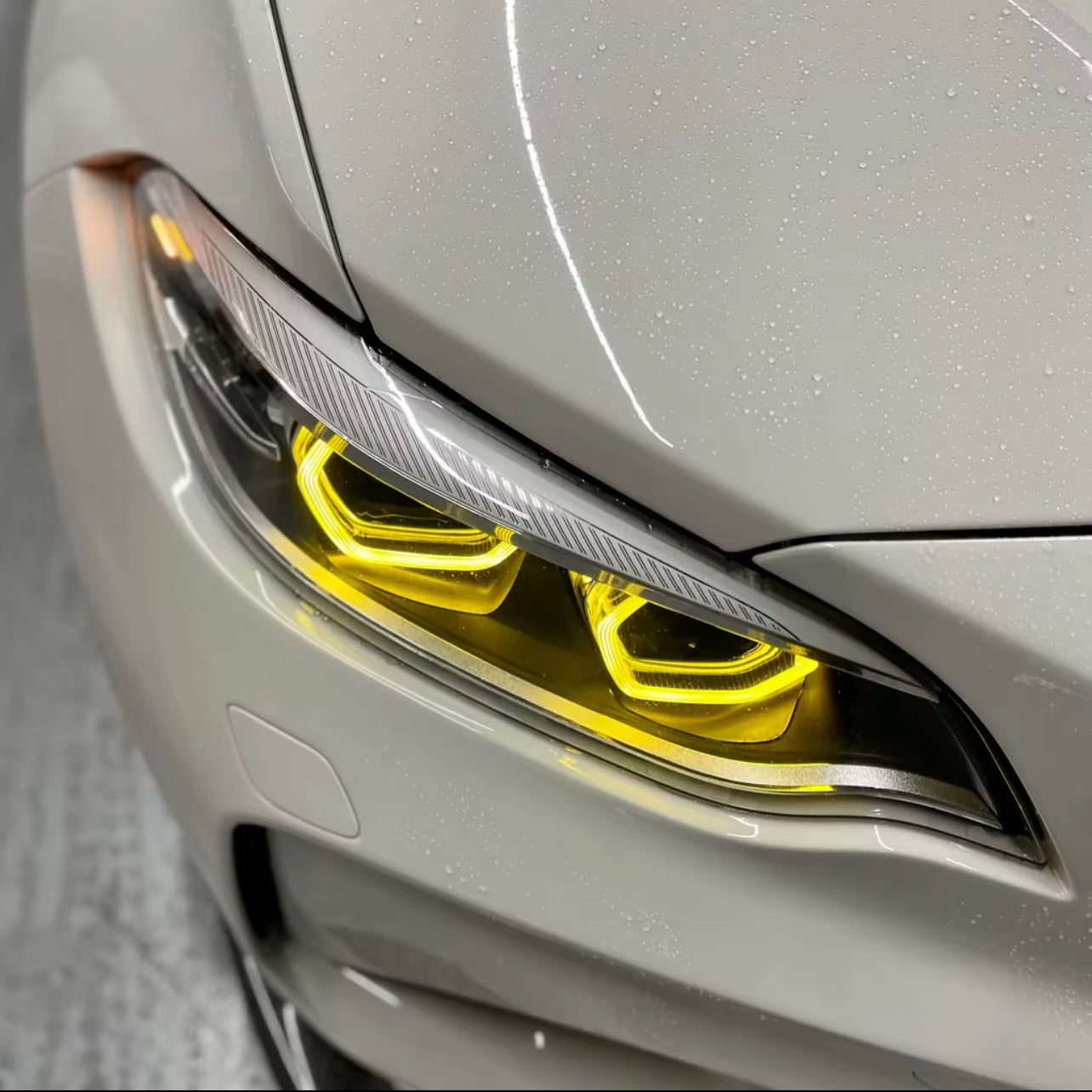 YELLOW CSL STYLE M2 HEADLIGHT LED UPGRADE | F-CHASSIS